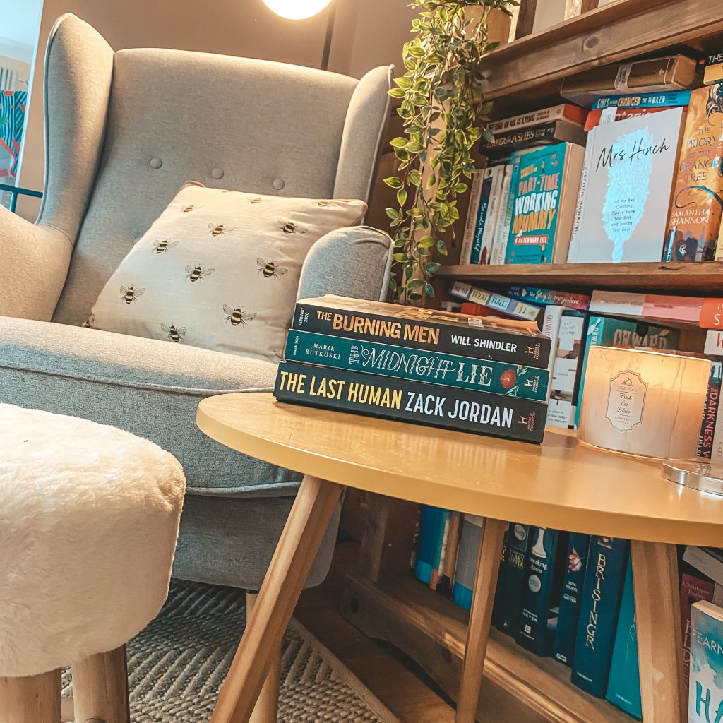 My Goodreads Challenge 2020- my little reading nook where I read every evening