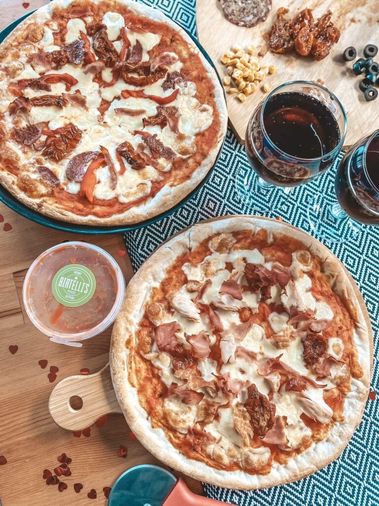 Handmade Pizzas for Valentines Night